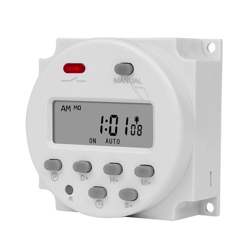 

5X SINOTIMER 1 Second Interval 220V Digital LCD Timer Switch 7 Days Weekly Programmable Time Relay Programmer CN101S