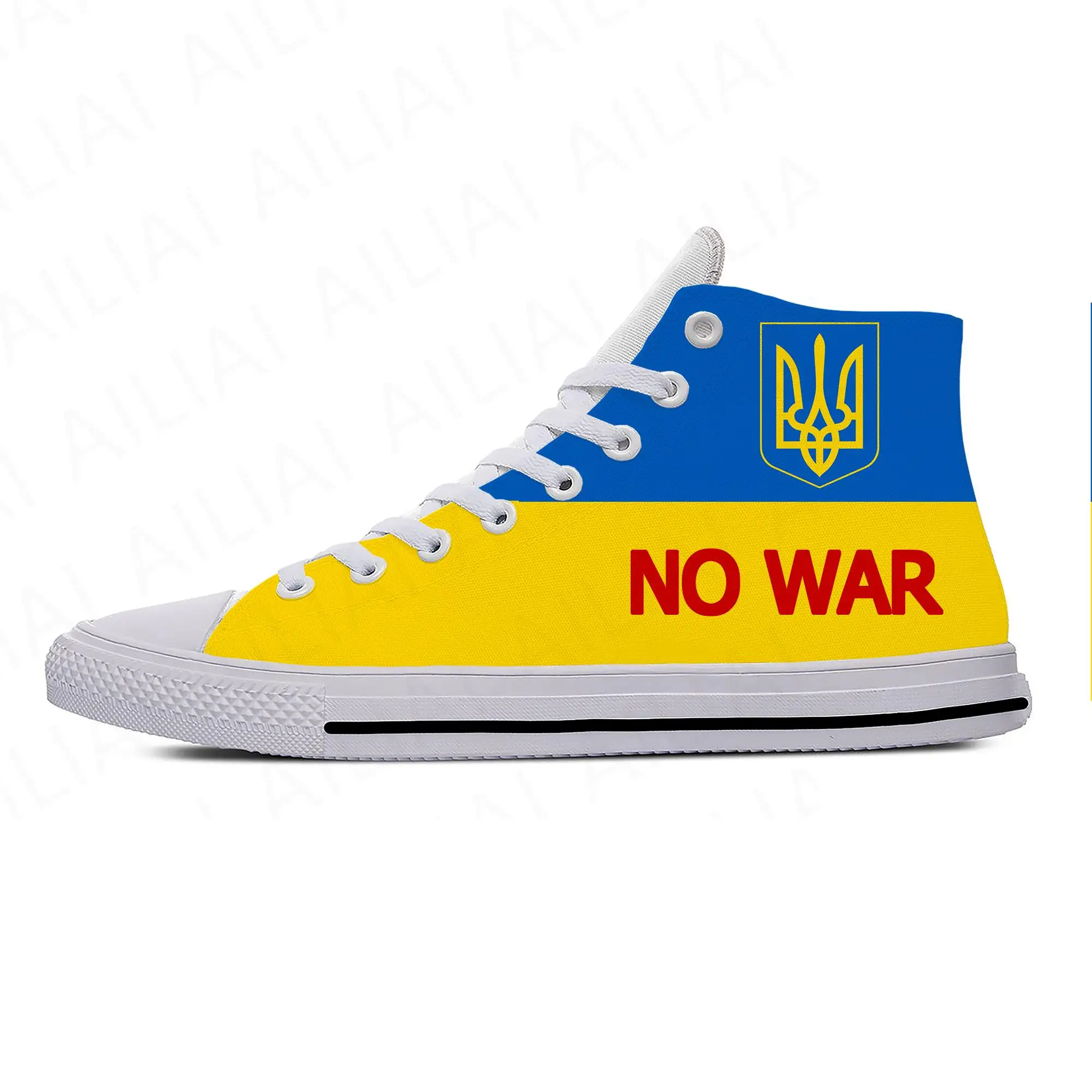 

Кроссовки высокие с украинским флагом, повседневная обувь для мужчин и женщин, подростков, дышащая легкая обувь для бега