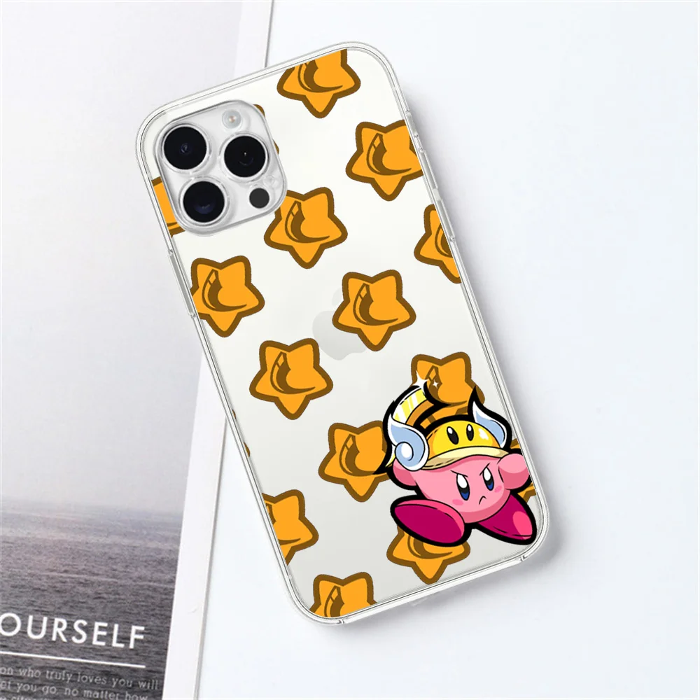 Прозрачный чехол для телефона Cute Game K-KIRBYS Samsung Galaxy S23 S22 Ultra Plus Note 20 Ultra10 A71 70 A52