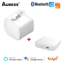 aubess tuya smart bluetooth compatible cubetouch switch button pusher remote control smart life app voice control alexa google