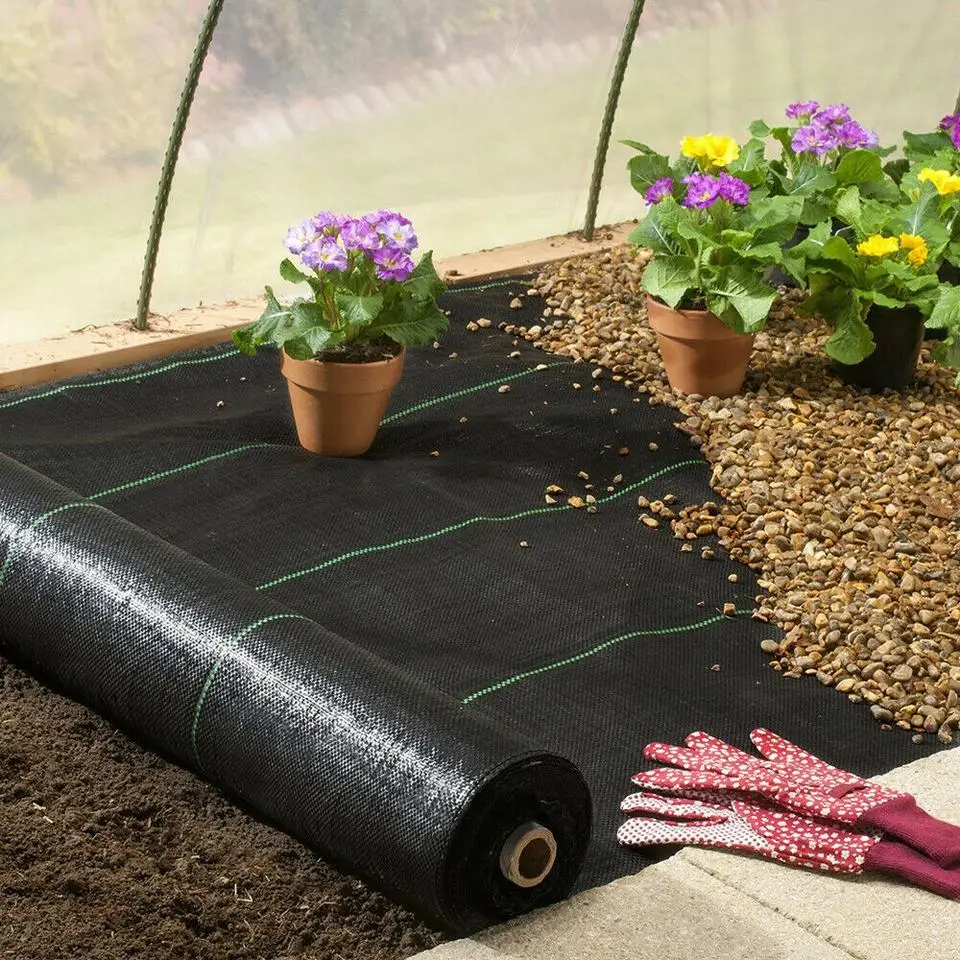 Agricultural Anti-Grass Cloth Thickened Weed Control Fabric For Orchard Garden Plants Anti-Grass Plastic Mulch