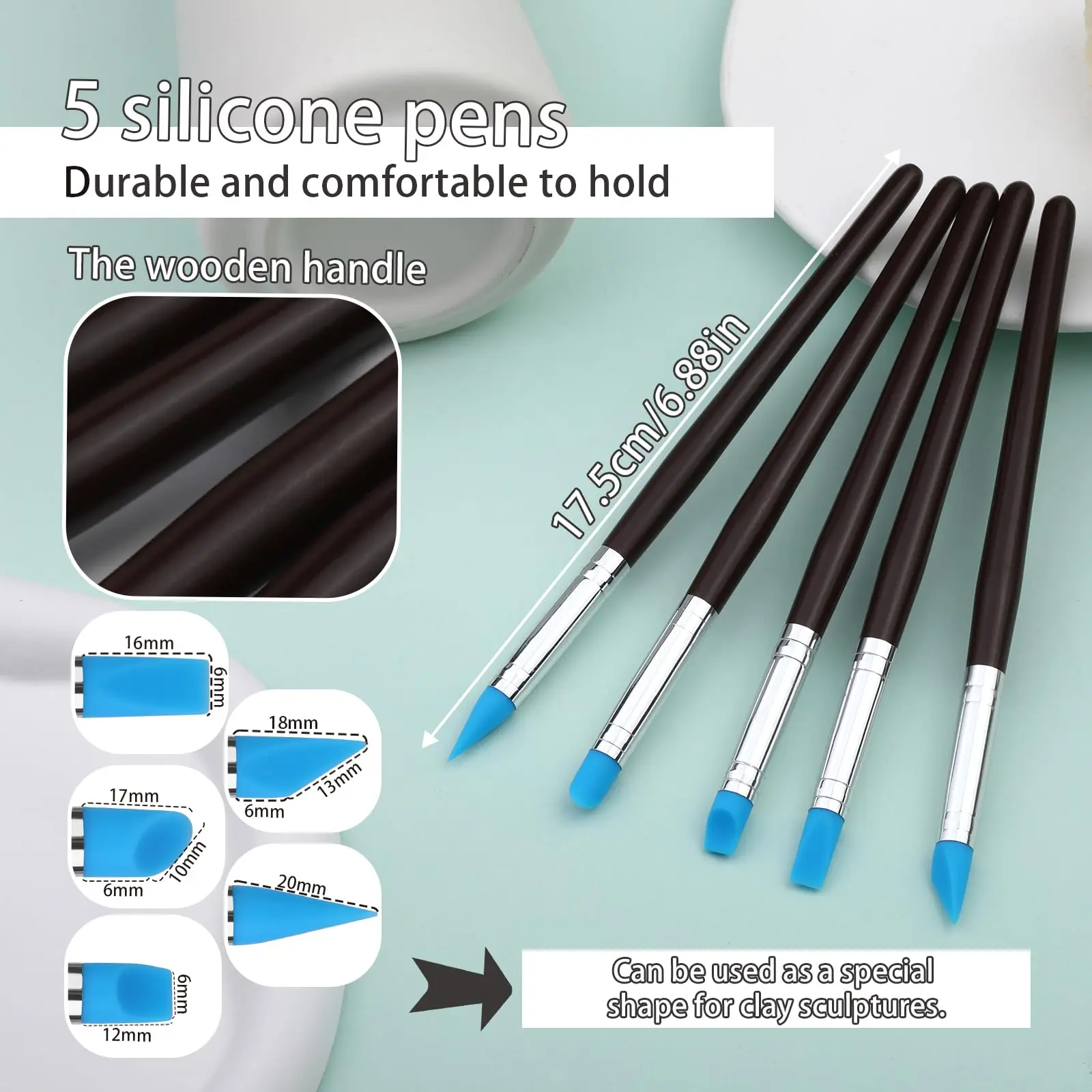 Набор Силиконовых Керамических Инструментов Fenrry Глиняный Инструмент Для Лепки