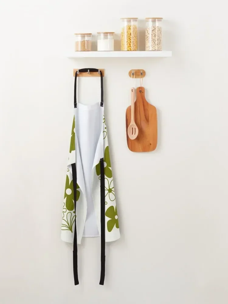 Винтажный фартук с цветочной иллюстрацией в стиле пирекса Inverse Crazy Daisy для кухни