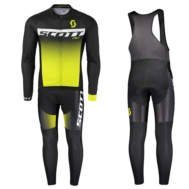 

2023 SCOTT team Cycling Clothing Autumn Cycling set Long Sleeve Jersey Bike racing clothes MTB uniform cycling long pants