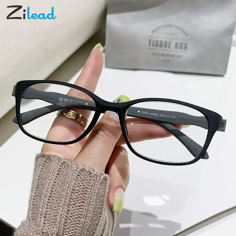 

Zilead Ultralight Anti Blue Light Reading Glasses Women Men Fashion TR90 Anti-fatigue Presbyopia Glasses Black Computer Goggle