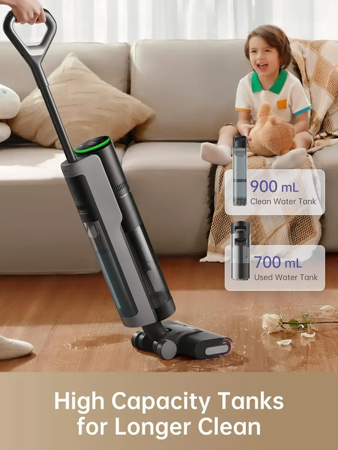 dreame H12 PRO Wet Dry Vacuum Cleaner Cordless Mop All in One Smart Floor for Hard One-Step Edge