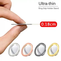 ultra thin phone finger grip ring stand 360 rotatable for magnet bracket universal desktop metal phone holder accessories