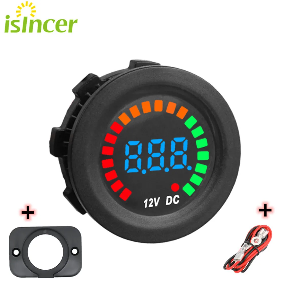 

Universal DC 12V Car Motorcycle Boat LED Digital Voltmeter Panel Volt Meter Monitor Gauge Display Auto Car Interior Accessories