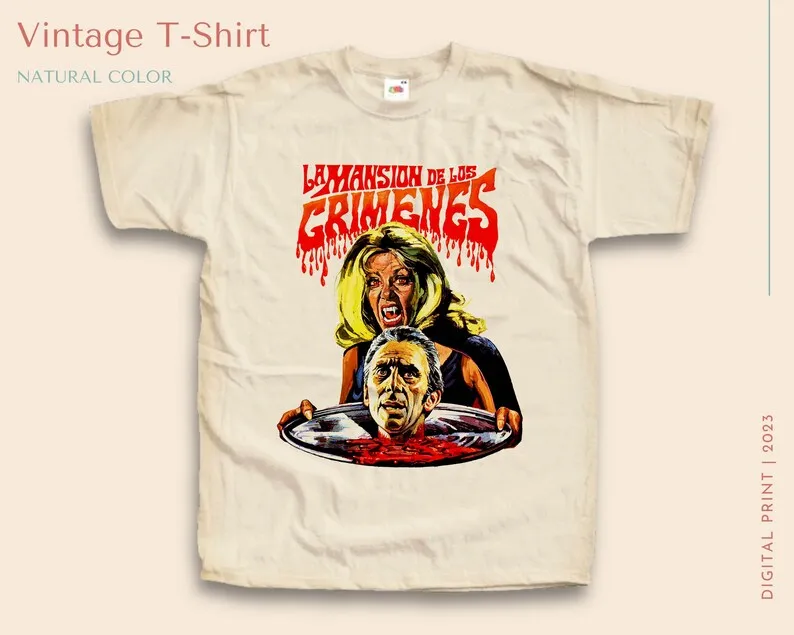 Винтажная футболка унисекс с принтом размеры