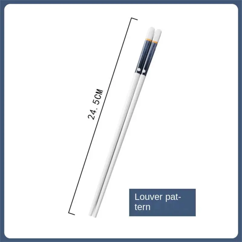 

Anti-falling Household Chopsticks Kitchen Tool Household Tableware Gifts Mould-proof Anti-slip Kitchen Ceramics Food Chopsticks