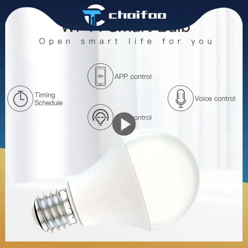 

Timing Control Smart Light Bulb E27 E26 B22 Dimmable Wifi Bulb Voice Control 9w Work With Alexa Google Home Led Light Bulb