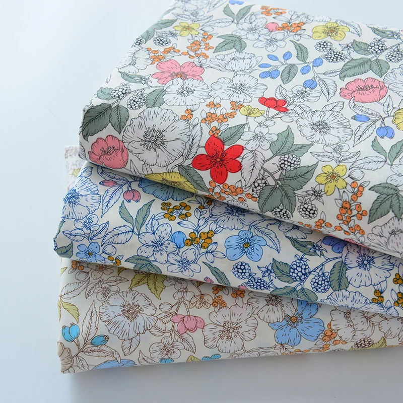 140 см * 50 ткань из чистого хлопка с цветами камелии одежда юбка детская рубашка