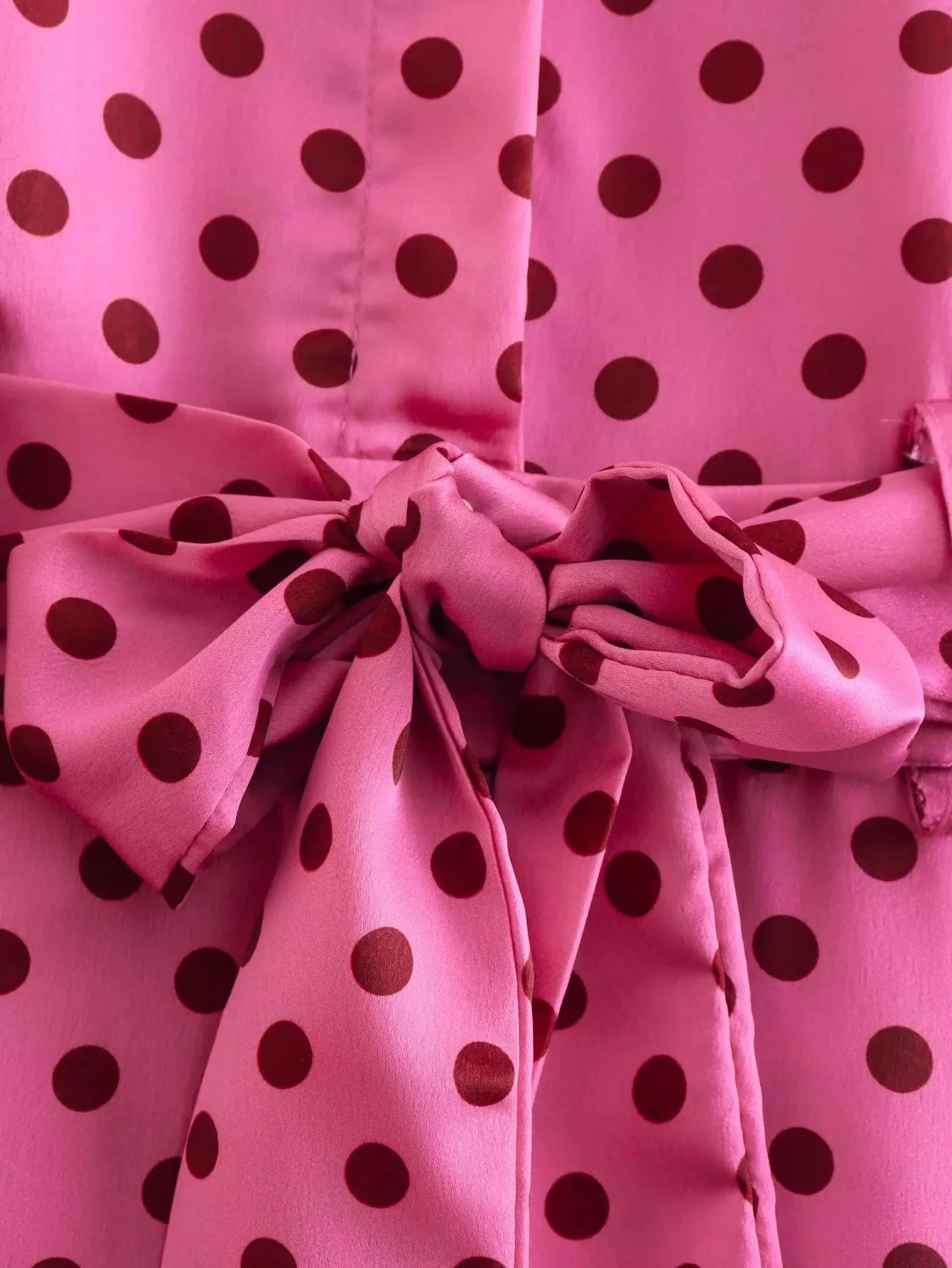 Jenny&Dave 2023 Ins Fashion Blogger Vintage Polka Dot Print Satin Sashes Dungarees Jumpsuits Women
