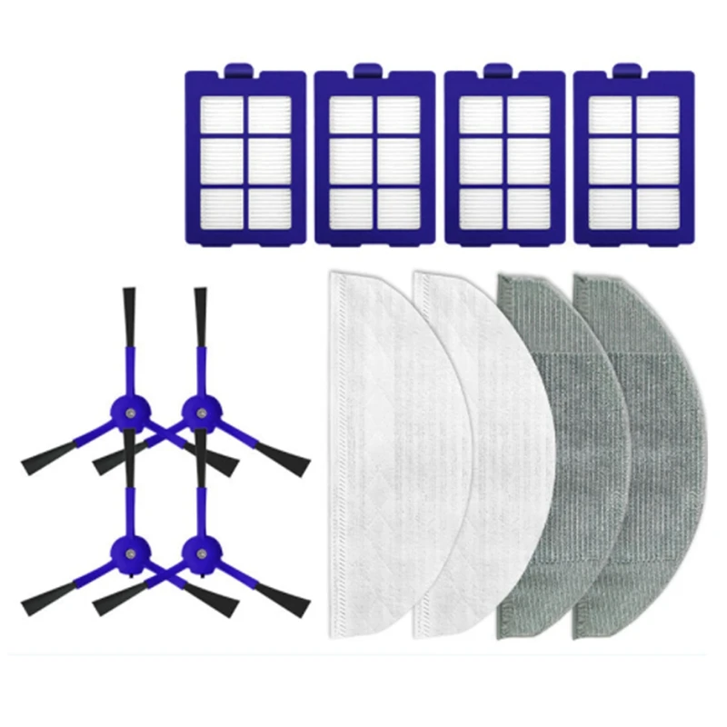 

Replacement Mop Cloths Pads Side Brush Hepa Filter For Anker Eufy Robovac X8 Hybrid Robot Vacuum Cleaner Accessories
