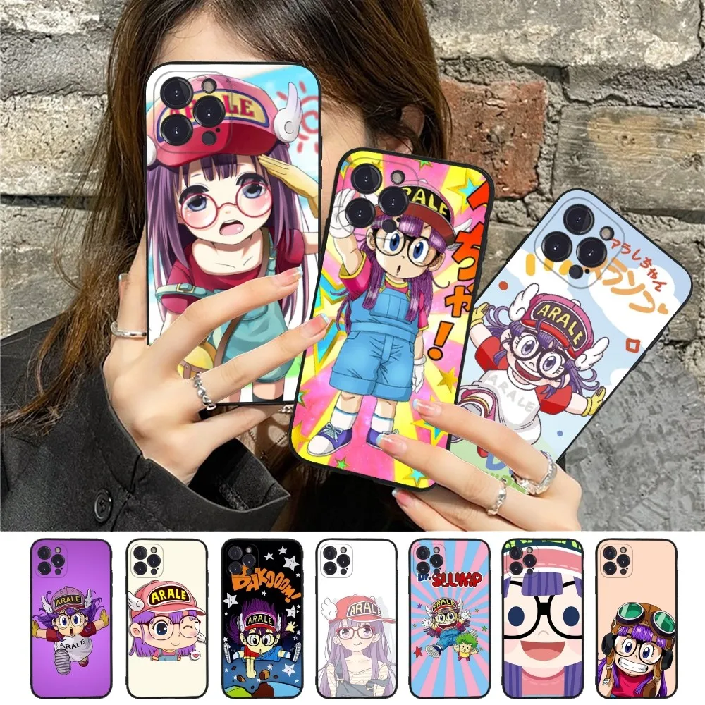 Чехол для телефона Dr. Slump Arale iPhone 15 14 11 12 13 Mini Pro XS Max Cover 6 7 8 Plus X XR SE 2020 Funda Shell