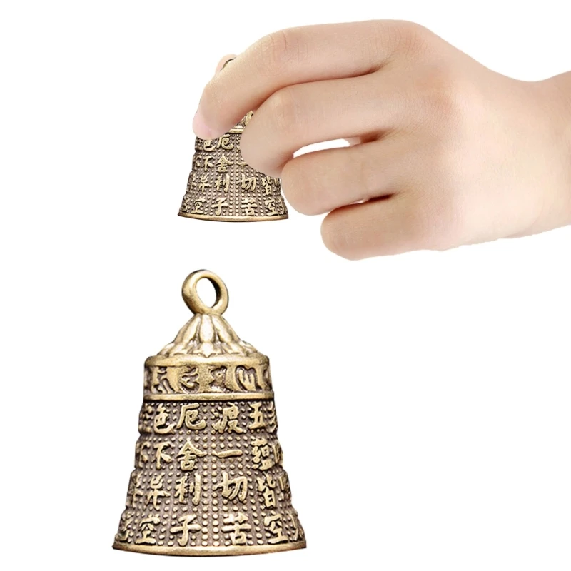

Brass Handicraft Large Engraved Bell Produces Loud Clear Sound School Meditation Church Bronze Gifts Pet Bell