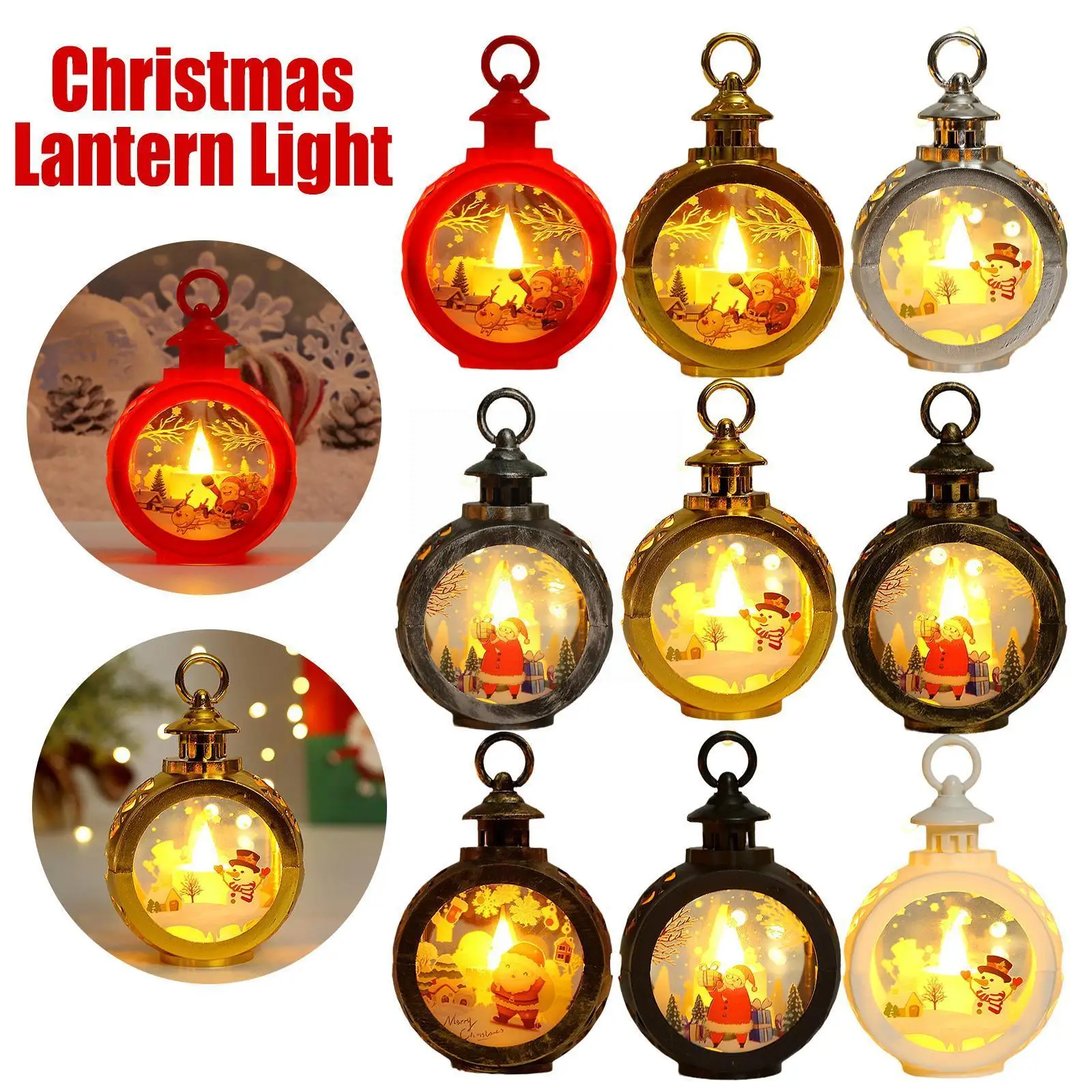 

Christmas Lantern Light Merry Christmas Snowman Decorations For Home Christmas Tree Lantern Light Ornaments Xmas Gifts New I3L1
