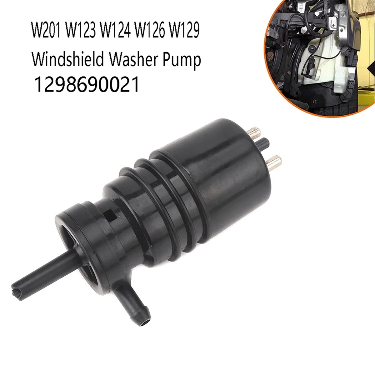 Насос для мойки окон автомобилей насос лобового стекла Mercedes W201 W123 W124 W126 W129 1298690021