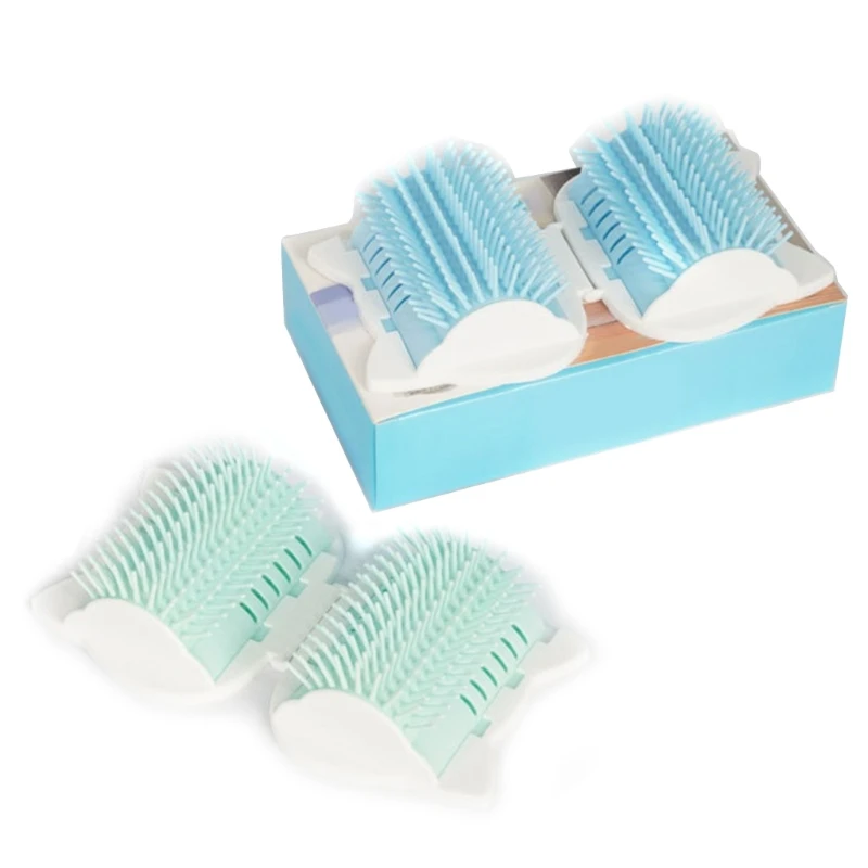 Cats Brush Corner Scratcher Rubbing With Catnip Pet Hair Remover Cat Dog Grooming Comb Pet Supply With Catnip Self Massage