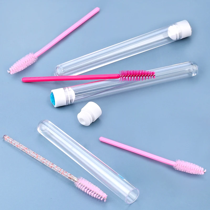 50/100/200PCS Disposable False Eyelashes Mascara Brushes Eyelash Brush For Eyebrow Reusable Tube