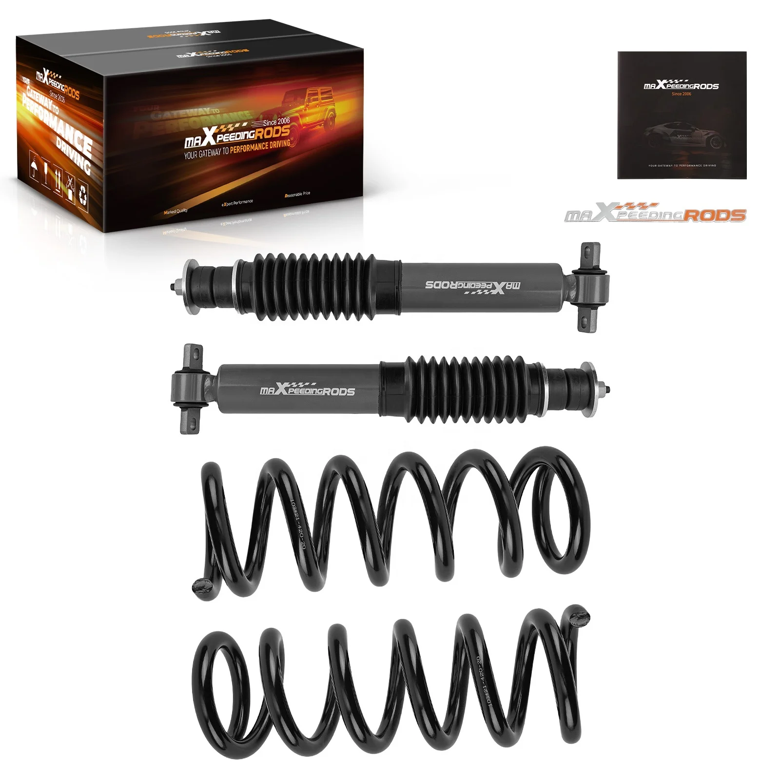 Фото Комплект для лифта передней подвески Factory Lift 2 дюйма для Dodge Ram 1500 Classic 2WD V8 2009-2024: амортизаторы + пружины STOCK №2