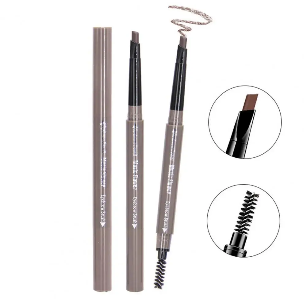 

Карандаш для бровей с двойной головкой, не цветущий карандаш для бровей, супер тонкий карандаш для бровей, черный, коричневый карандаш для к...