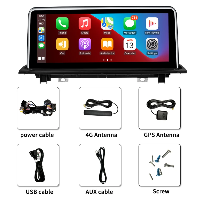 Factory Price 10.25" ID8 8Core Android11 Auto Radio Apple Carplay For 16-19Years BMW X1 F48 Car Player Multimedia GPS Navigation images - 6