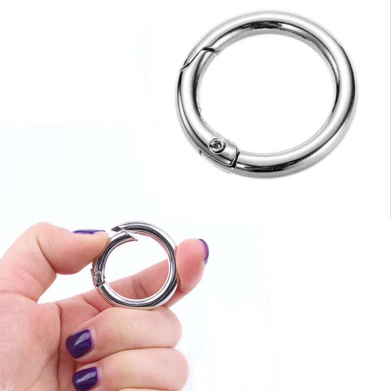 35mm Alloy Open Ring Buckle Bracelet Jewellery Making Accessorie Spring DIY Linker for Outdoor Mountaineering Split Ring Hanging