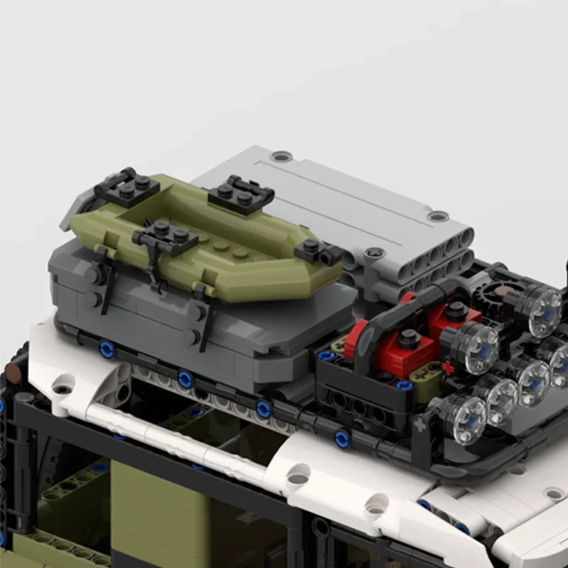 264 детали MOC: Внедорожник Land Rover Defender с багажником на крыше, совместимый с 42110, конструктор, креативные кирпичики, игрушки, подарки (art.: 3920da6806e65) - 3920da6806e65