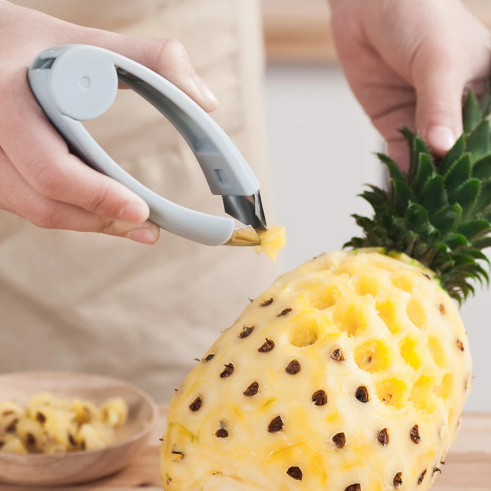 

Pineapple Eye Peeler Stainless Steel Cutter Practical Seed Remover Clip Fruit Vegetable Carrot Tomato Tweezers Home Kitchen Tool