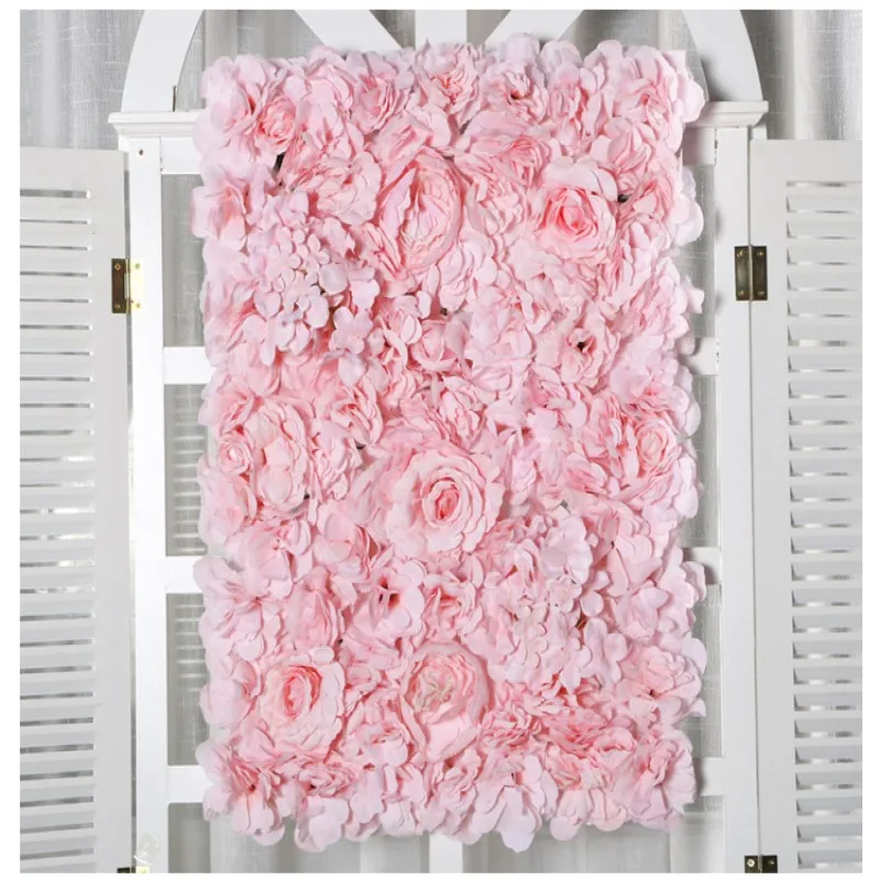 

Wholesale Artificial Flowers Backdrop Romantic Artificial Flower Wall for Wedding Home Room Party Decoration Birthday Decor