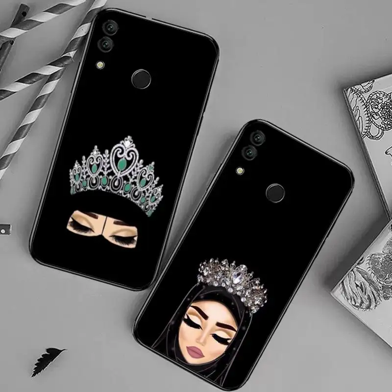 

Woman In Hijab Face cute girl Phone Case For Huawei honor Mate 10 20 30 40 i 9 8 pro x Lite P smart 2019 Y5 2018 nova 5t