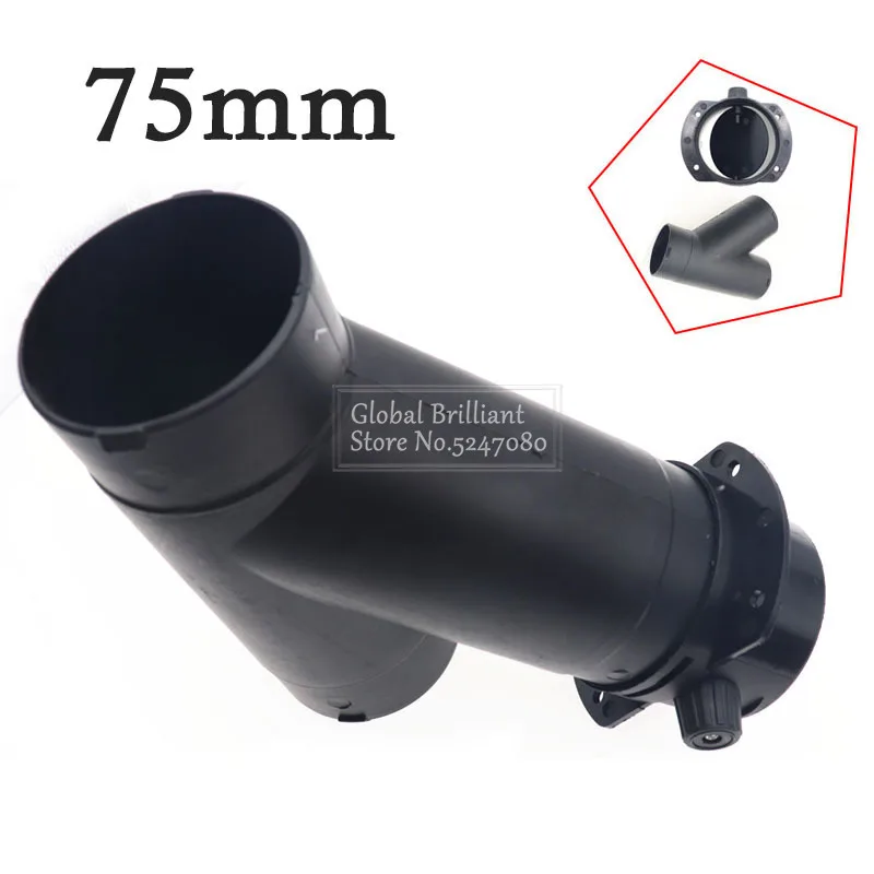 

Воздуховод 75 мм, Y-образный коленчатый Выпускной соединитель для выхлопной трубы, соединительный элемент для дизельного парковочного обогр...