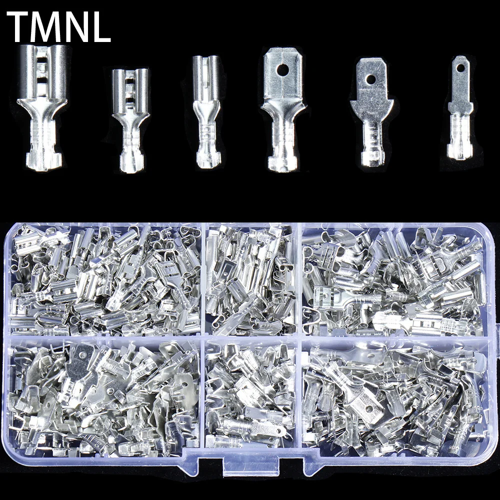 

Обжимные соединители для проводов 2,8/4,8/6,3 мм, обжимные соединения, перекрестные электрические клеммы, точные наборы, холоднопрессованные