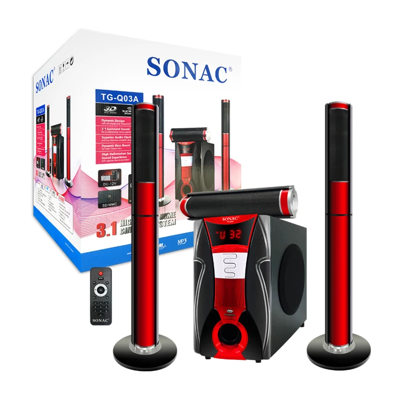 

SONAC TGQ03A big powered HIFI BT pa outdoor DJ bass party karaoke trolley Speaker