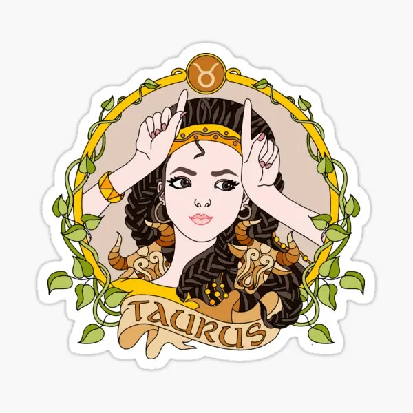 

Taurus 5PCS Car Stickers for Kid Decor Motorcycle Water Bottles Room Luggage Cartoon Wall Car Decorations Background