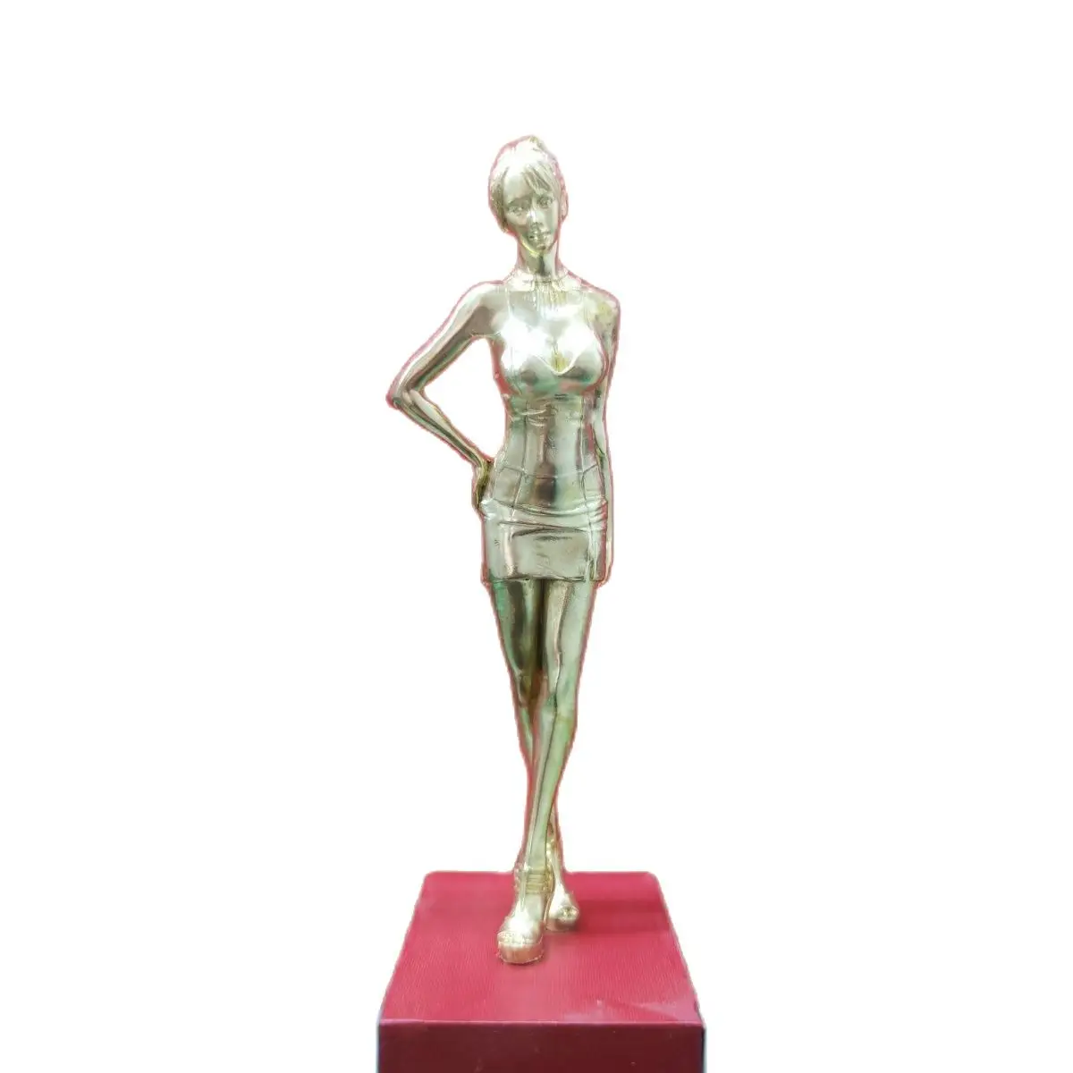 

15cm black pure copper solid fashion modern beauty secretary fashionable women exposed sexy plump women