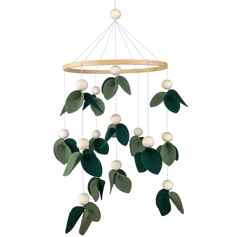 

1 Piece Boys And Girls Crib Felt Cloth Beads Bed Bell Boho Nursery Decor Toy Baby Shower For Infant