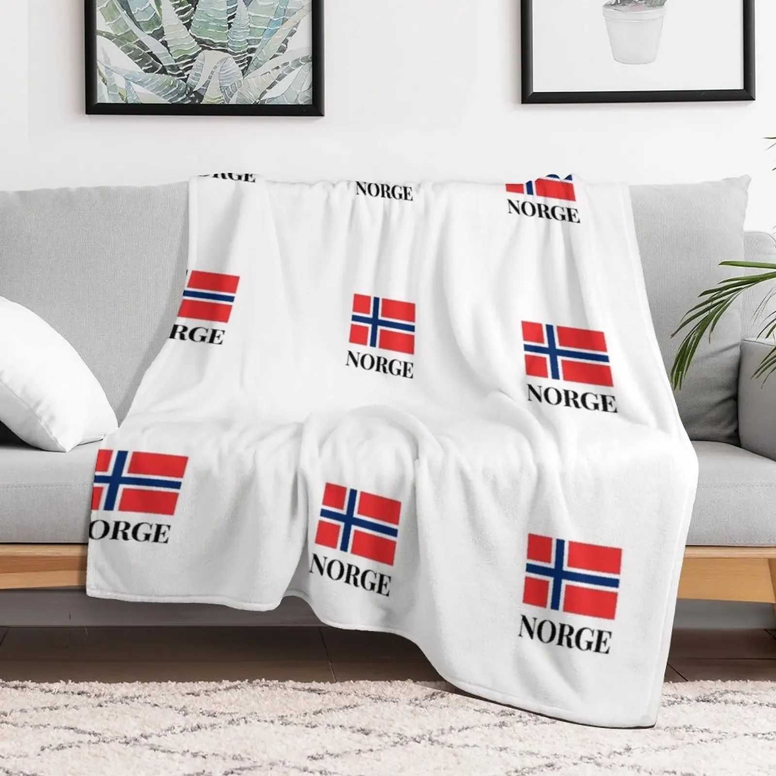 Фото Плед Norge Norway для путешествий, уютное одеяло для самолета и поезда №2