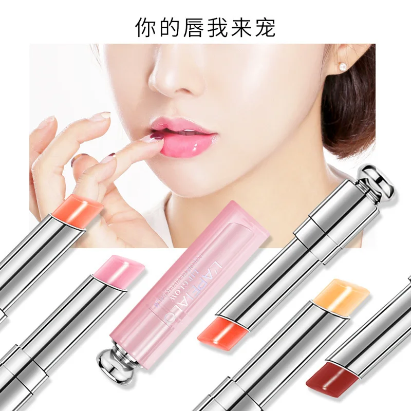 

New dual-use lipstick color change moisturizing gold leaf lip gloss natural durable lip gloss glaze lip makeup care oil