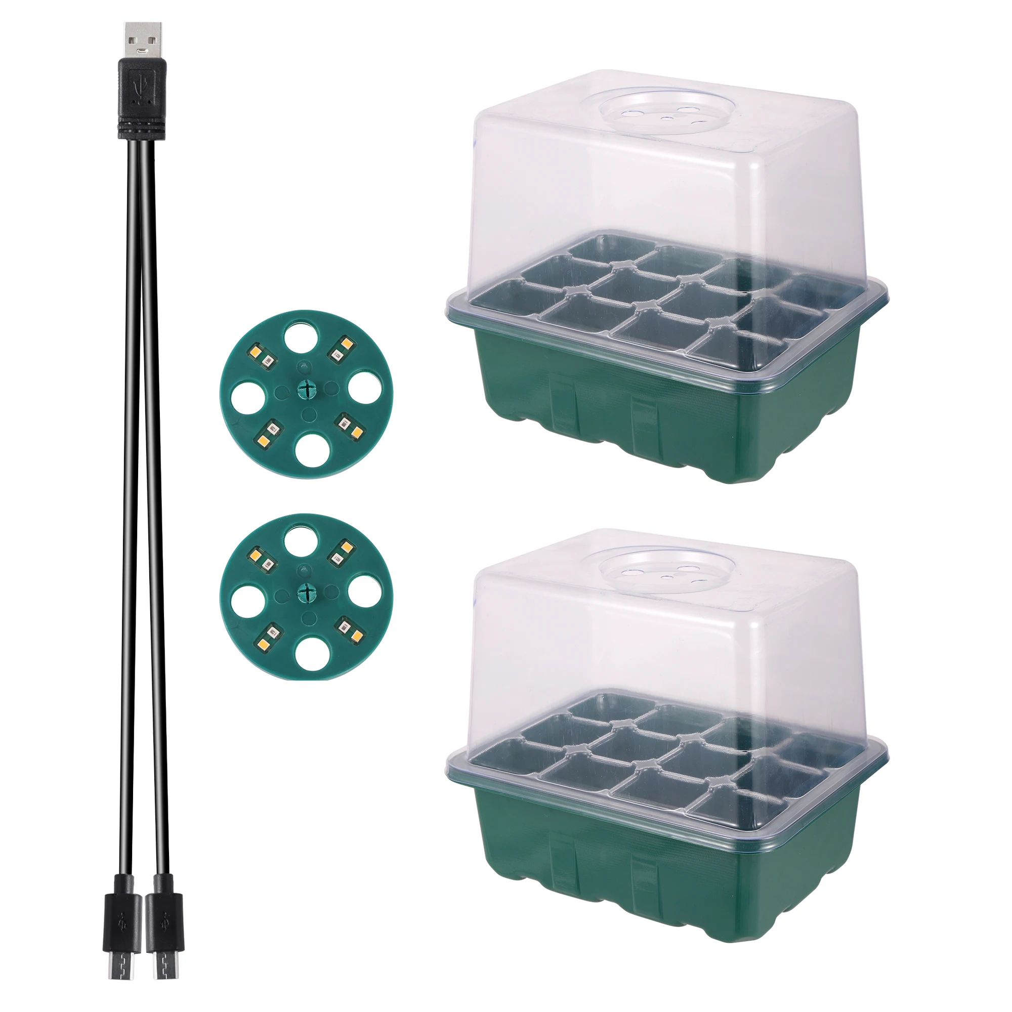 

Горшок для рассады с подсветкой 6/12 ячеек