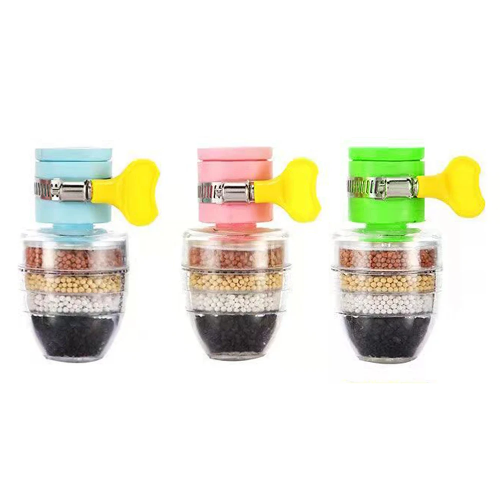 

5-layers Purifier Tap Filter Water Saving Kitchen Faucet Bubbler Activated Carbon Filtration Shower Head Nozzle Cleaning Filters
