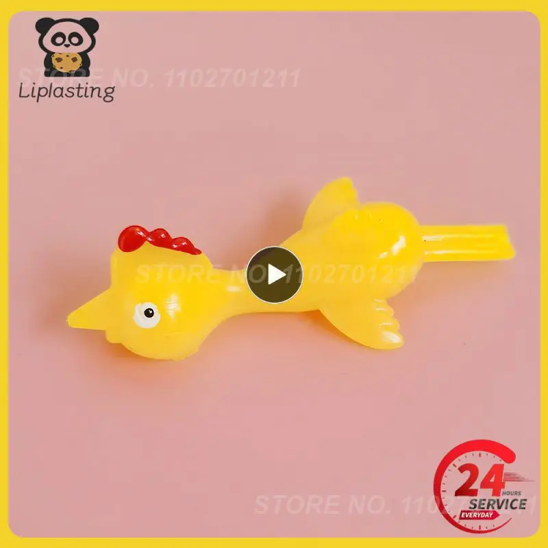 

Catapult Turkey Tricky Fun Toy Catapult Chicken TPR Soft Material Launch New Exotic Sticky Wall Chicken
