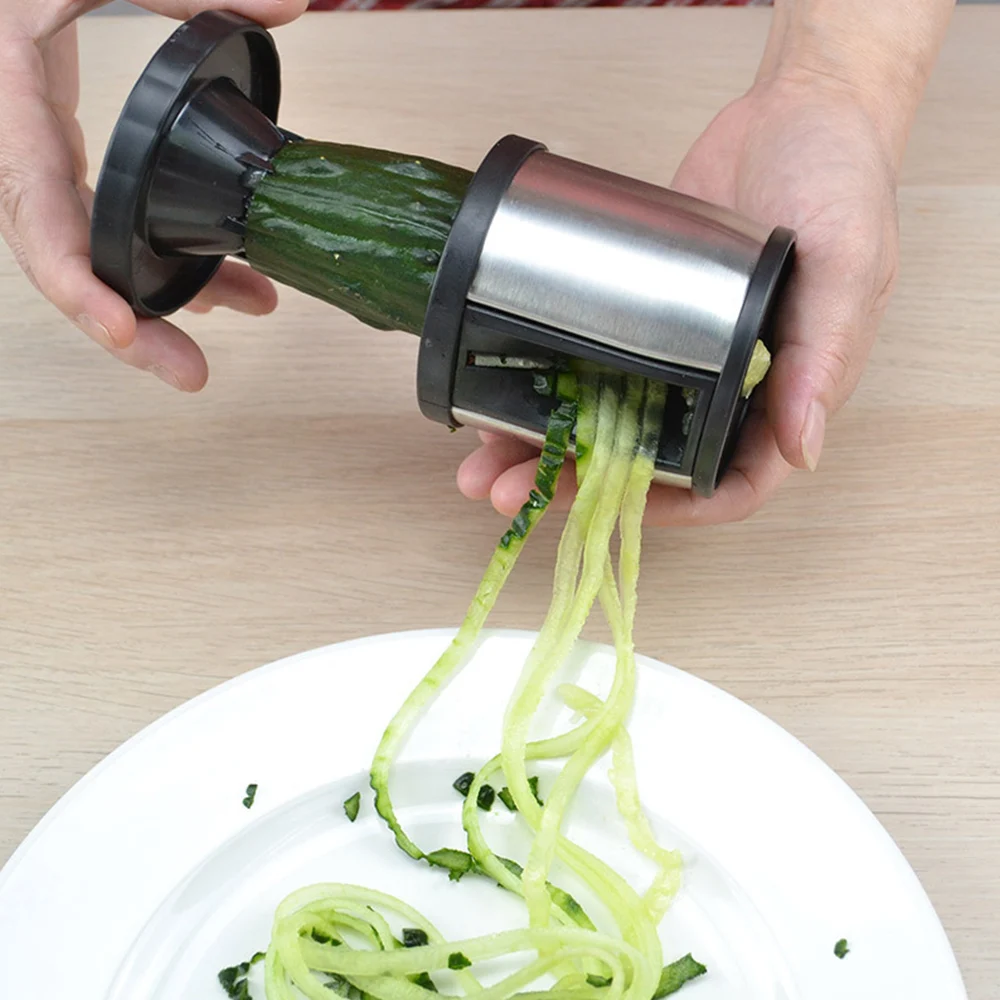 

Spiralizer Vegetable Slicer Stainless Steel Manual Potato Carrot Grater Spiral Slicer Cutter Home Kitchen Noodle Spaghetti Maker