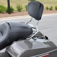 detachable sissy bar passenger backrest rear backrest pad for harley touring street glide road glide electra glide 2009 2022