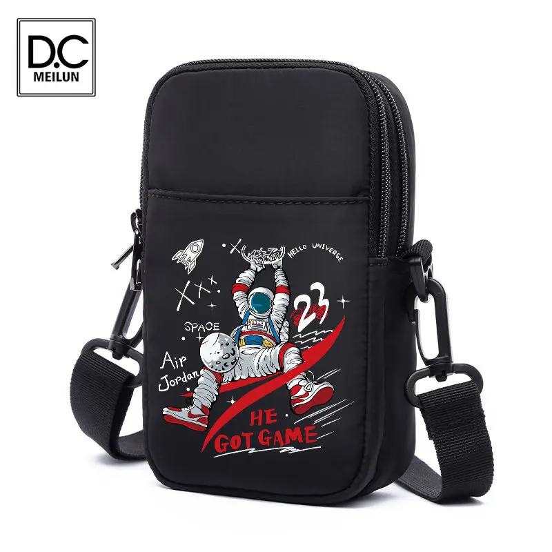 

Мужская сумка-слинг DC.meilun, мини сумка через плечо, модный кошелек для телефона, Наплечные сумки для груди, холщовая сумка-мессенджер для маль...