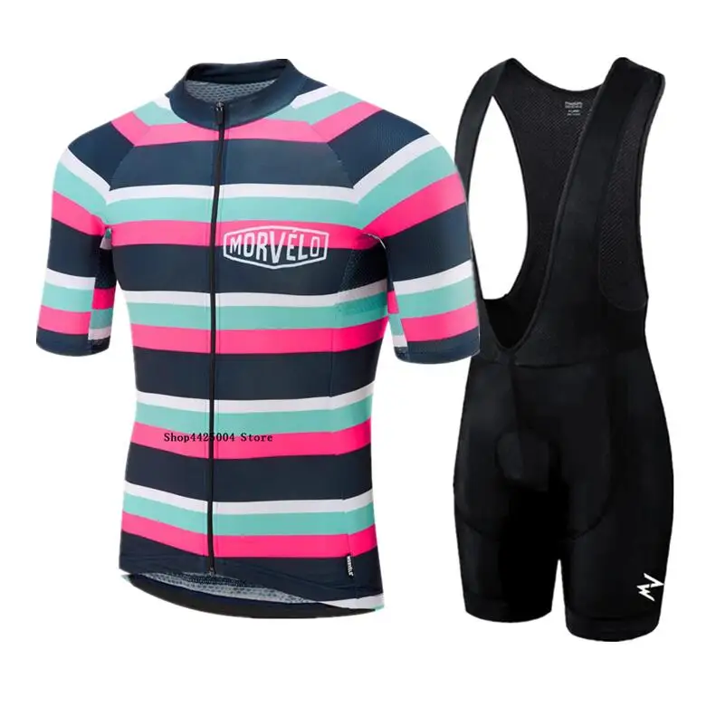 

Новинка, Мужская велосипедная Джерси, летняя одежда для велоспорта, одежда для велоспорта, комплекты для велоспорта с 9D гелевыми подушечкам...