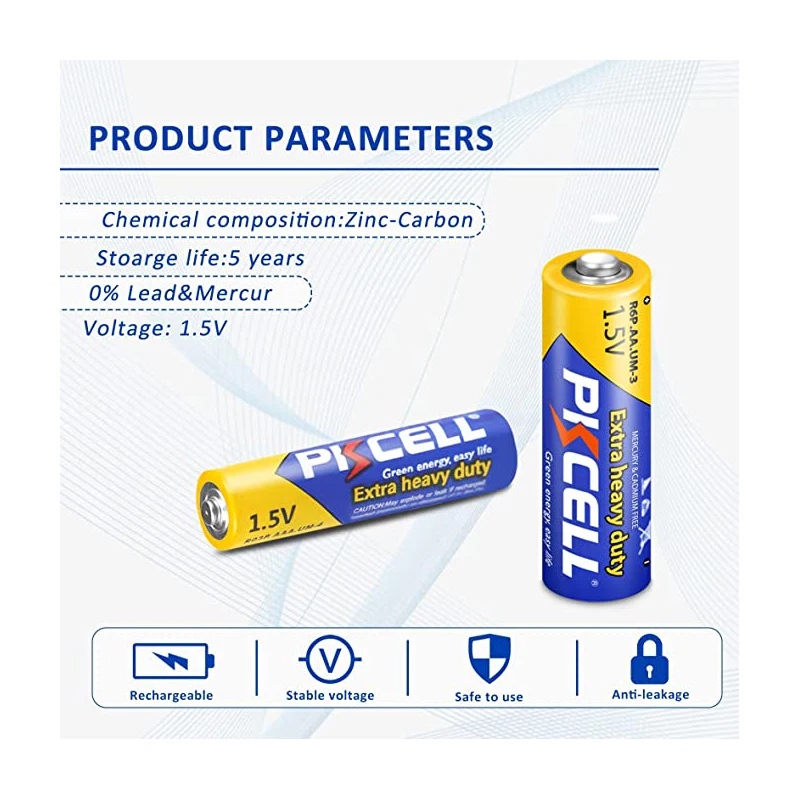 Батарейки PKCELL AAA и AA на 40 зарядов 20 шт