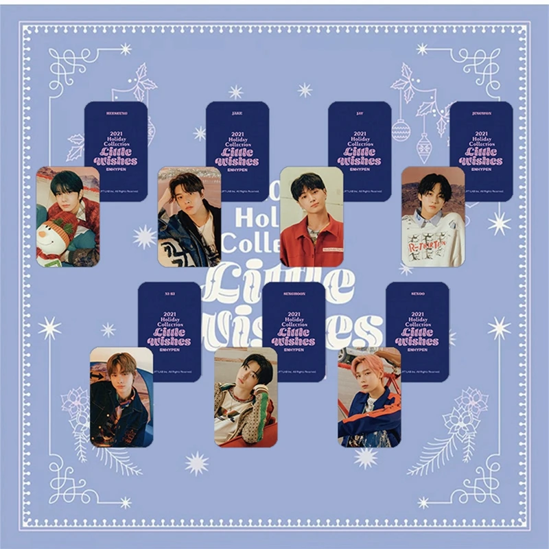 

7PCS/Set Kpop ENHYPEN New LITTLE WISHES Photo Cards Photocard Postcard Small LOMO Cards for Fans Collection Gift