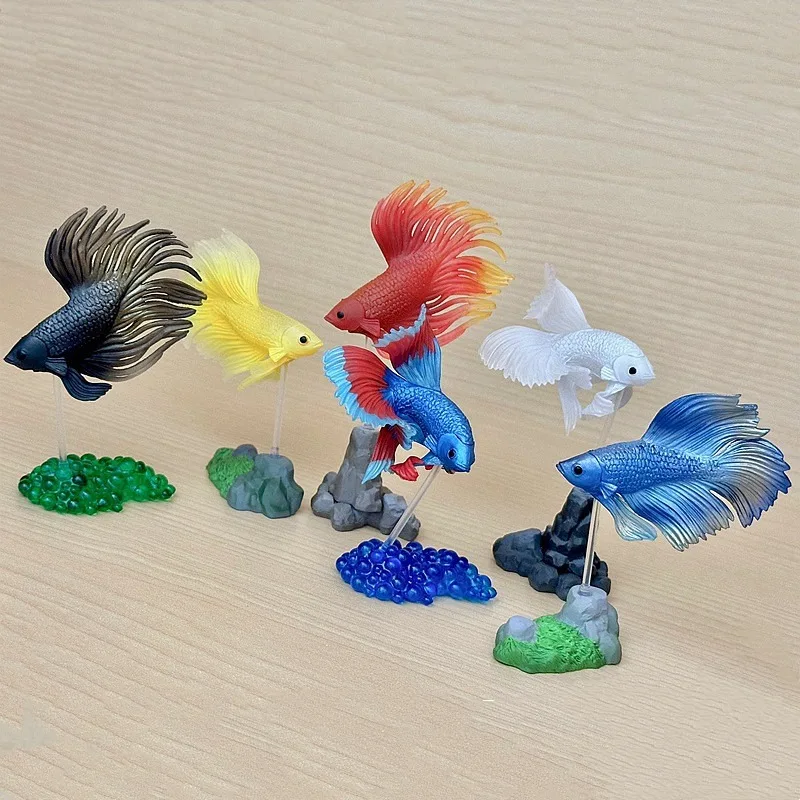 Японская искусственная тайская фигурка бетты тропической рыбы капсульные